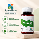 Samahitha Life Sciences Veinexa Tablets | Ayurvedic Proprietary Medicine | Herbal Circulation & Vein Wellness Support | Gotu Kola, Arjuna, Brahmi, Amalaki & Ashwagandha | 60 Tablets