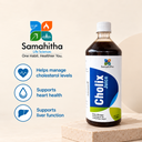 Samahitha Life Sciences Cholix Juice | Ayurvedic Proprietary Medicine | Herbal Heart & Lipid Wellness Support | Apple Cider Vinegar, Arjuna, Guggul, Ginger & Garlic | 30 ml